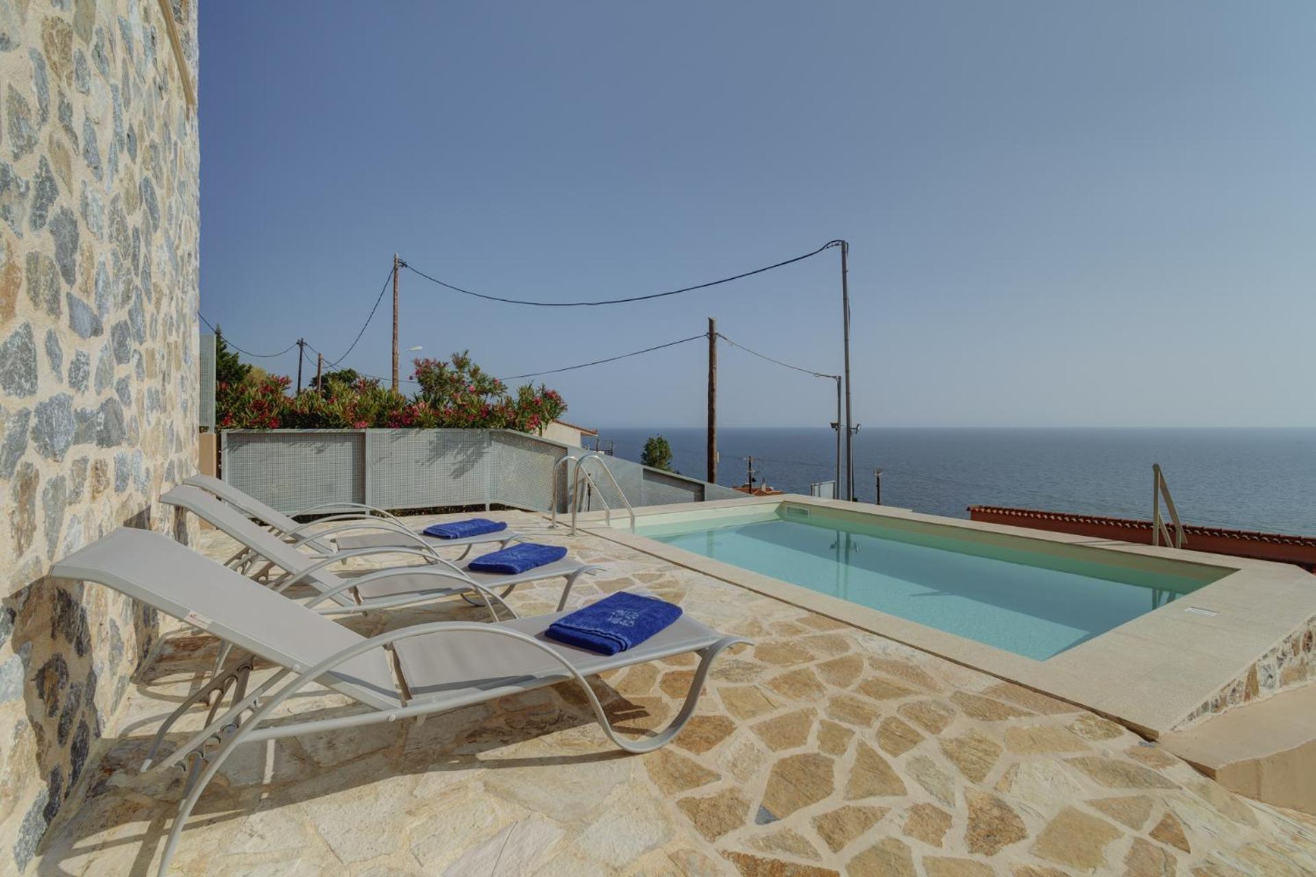 Ouzo Panoramic Houses 2, With Private Pool Plomari Exterior photo