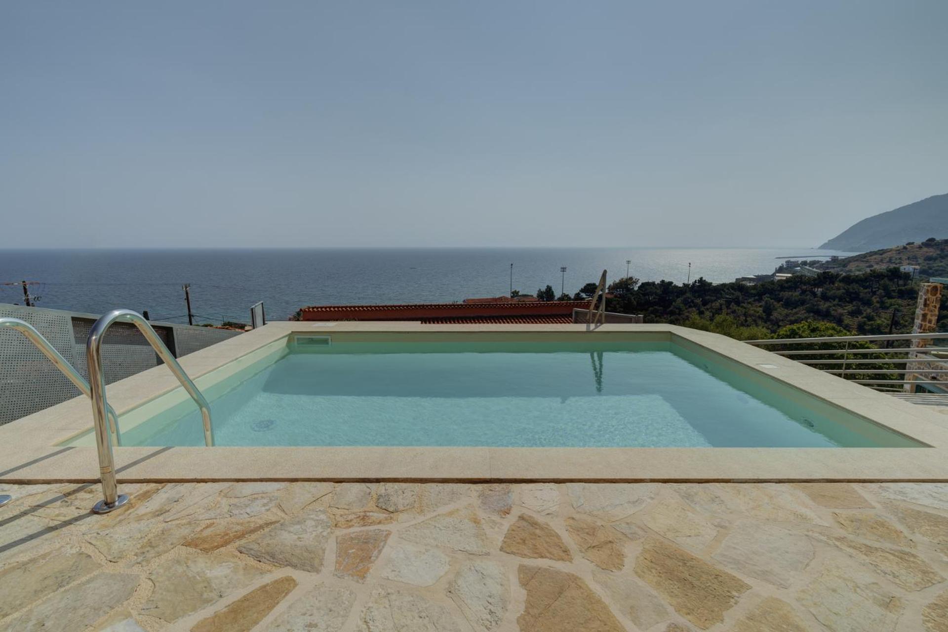 Ouzo Panoramic Houses 2, With Private Pool Plomari Exterior photo